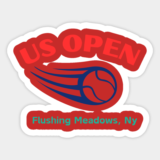 Us open tennis Sticker by Benjamin Customs